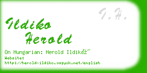 ildiko herold business card